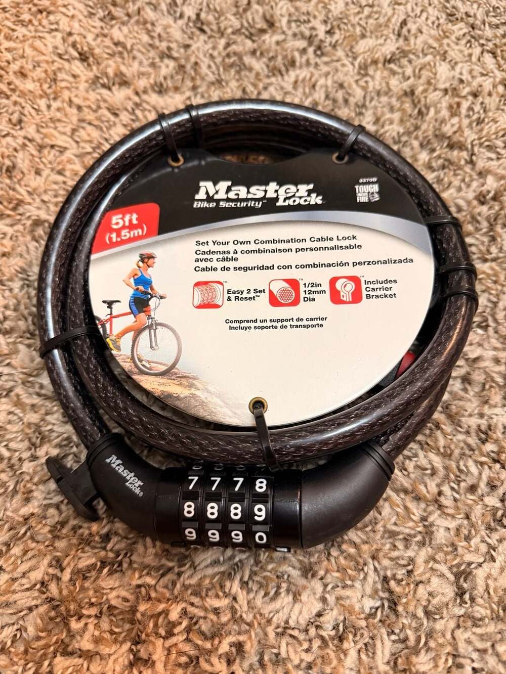 Master Lock Bike Security Cable Lock